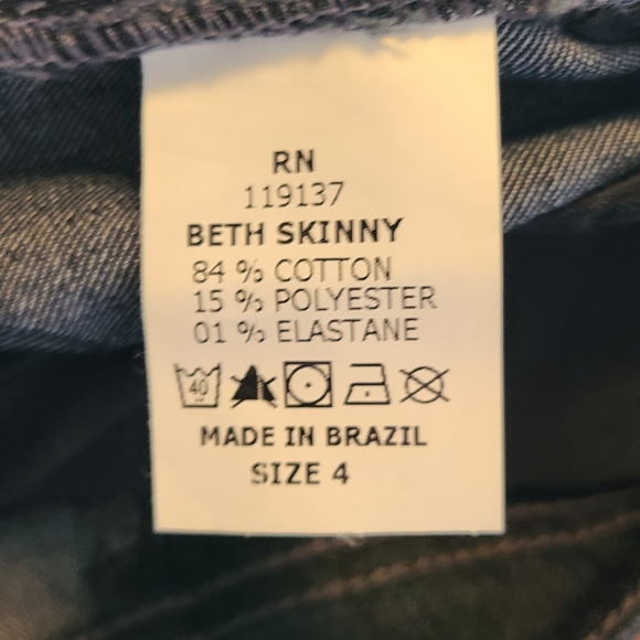 Beija Flor Beth Skinny Jeans Size 4 - Picture 7 of 7